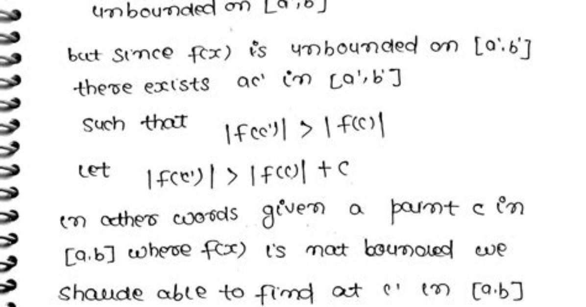 Closed, Bounded Interval
