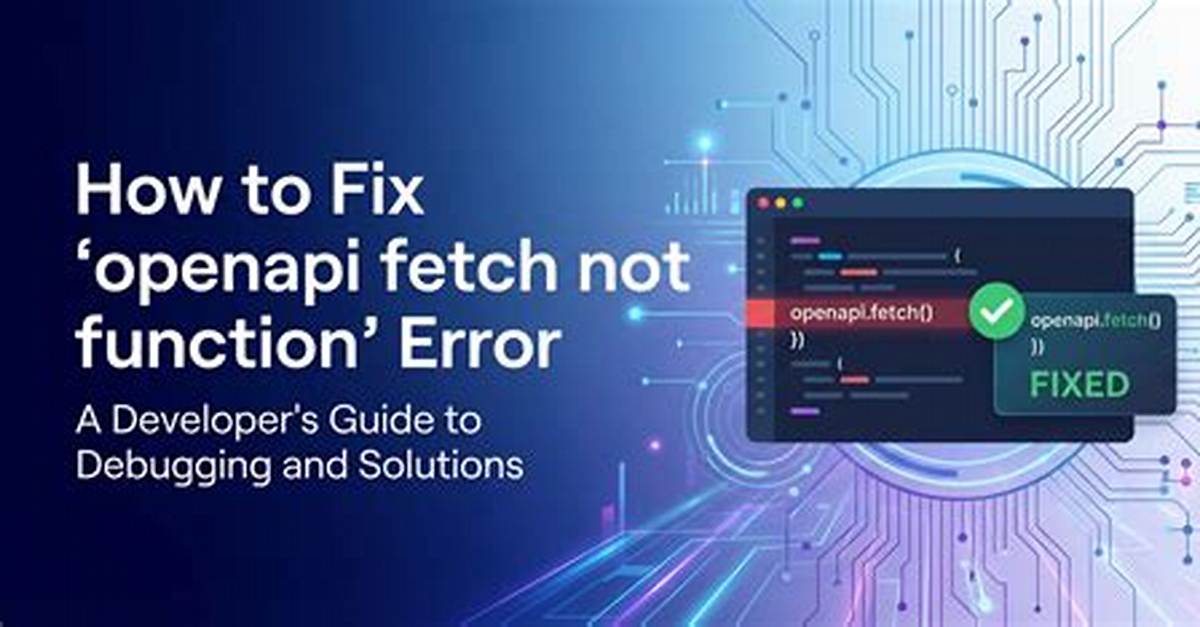 (Closed) Typeerror: Fetch Is Not a Function, What Did I Do Wrong?