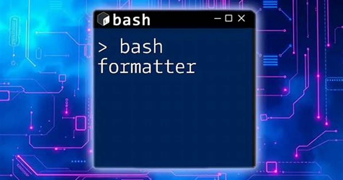 Code Formatter / Beautifier for Bash (In Command Line)?