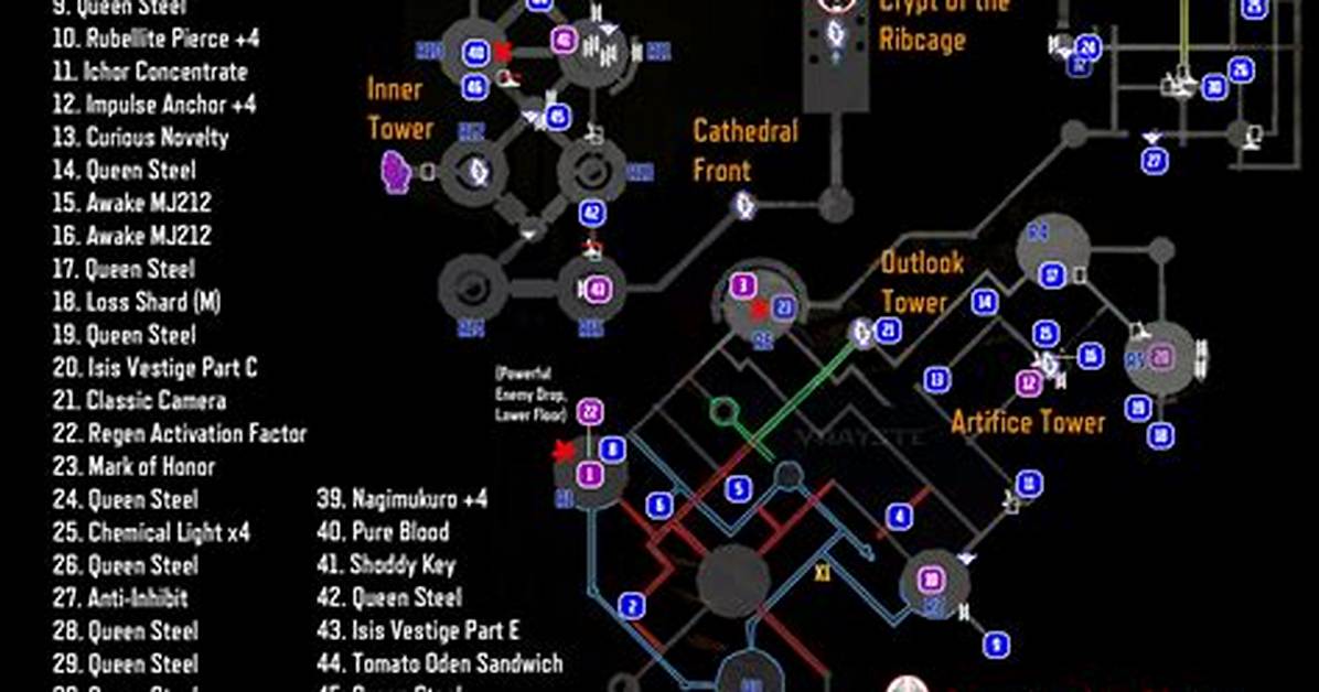 Code Vein – 100% Maps