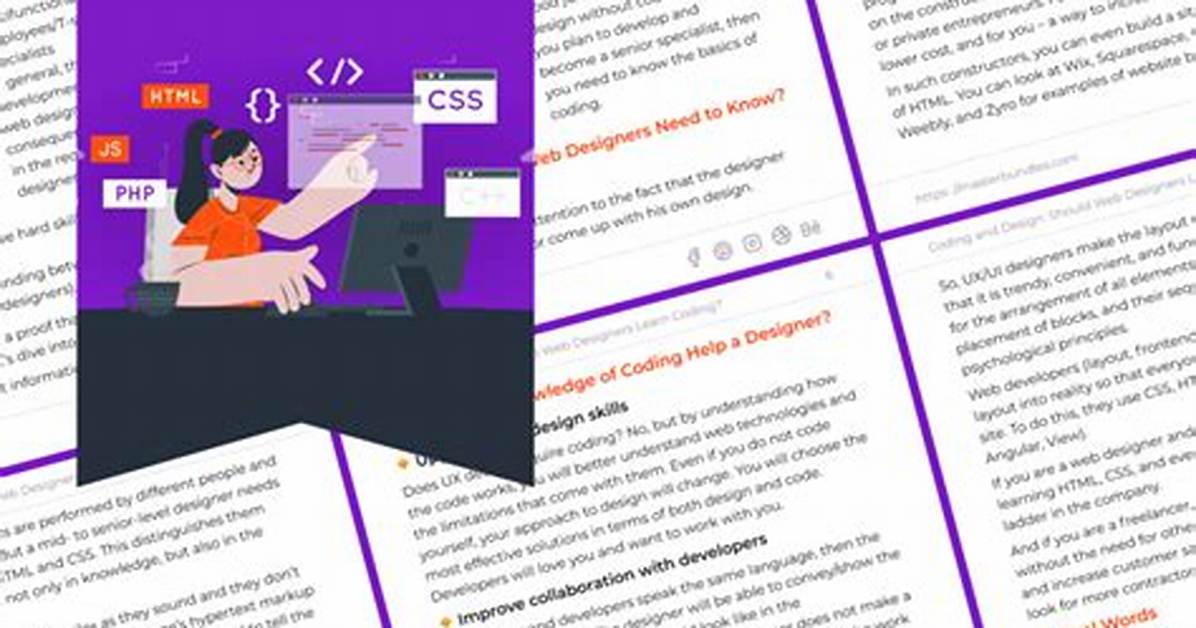 Coding Language for Web Designers