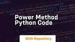 Coding the Power Method in Python