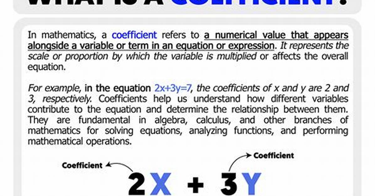 Coefficient