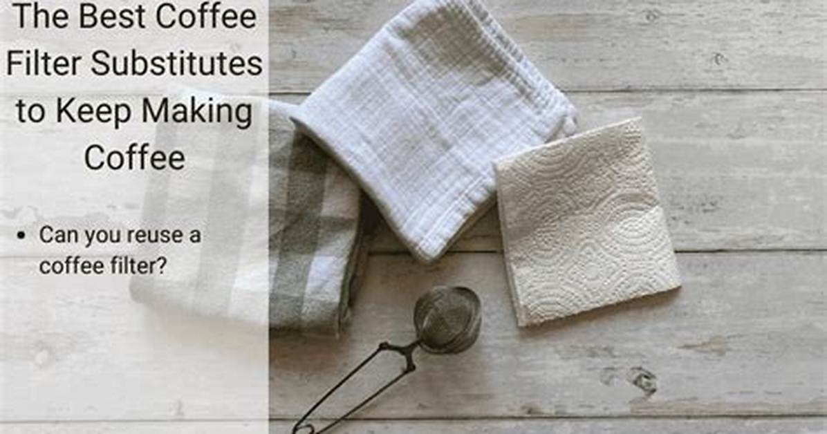 Coffee Filter Substitute
