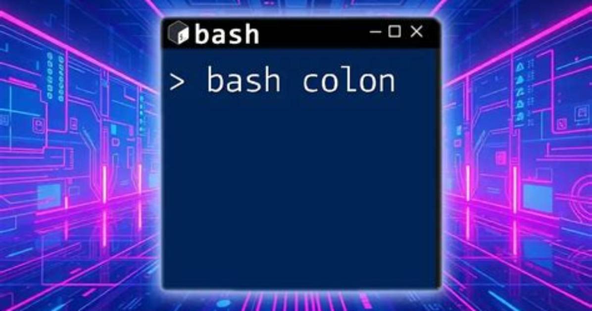 : Colon Command for Bash