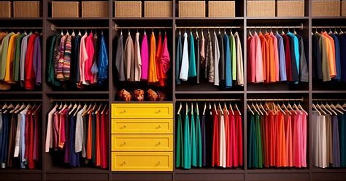 Color Coded Closet