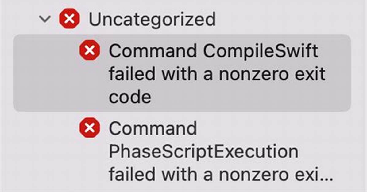Command Compileswift Failed with a Nonzero Exit Code in Xcode 10 [Duplicate]