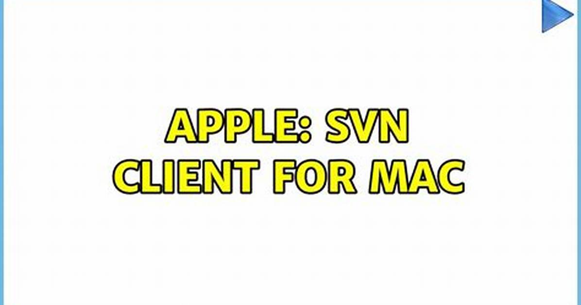 Command-Line Svn Client for Mac