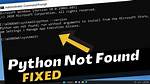 Command 'Python. execInTerminal-Icon' Not Found