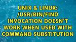 Command Substitution Doesn't Work When It's the Input to `Read`