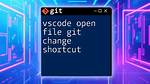 Command to Open File with Git