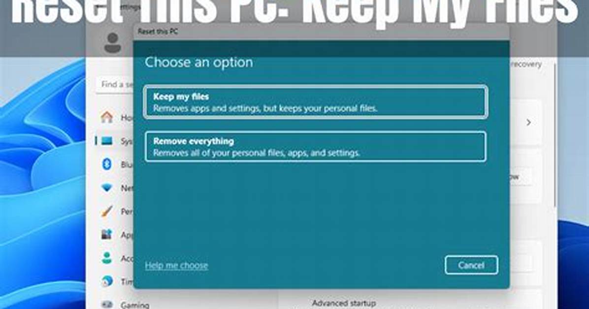 Command to Preserve Computer Files