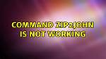 Command Zip2John Is Not Working