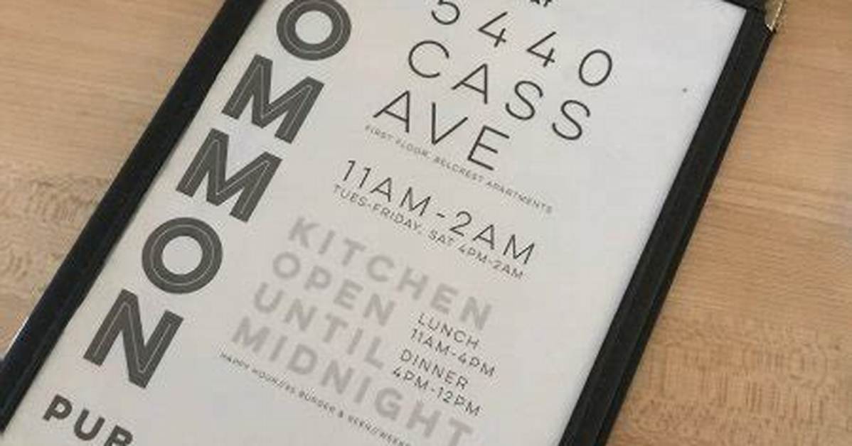 Common Pub Order
