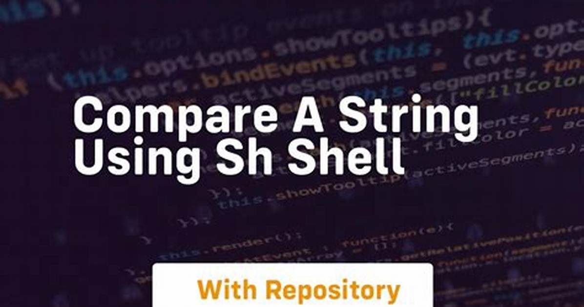 Compare a String Using Sh Shell