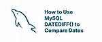 Compare Dates in Mysql