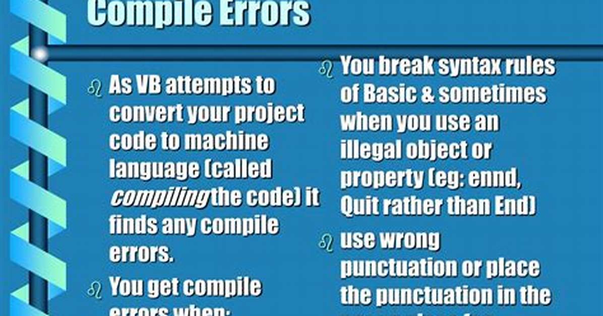 Compile Errors