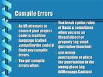 Compile Errors