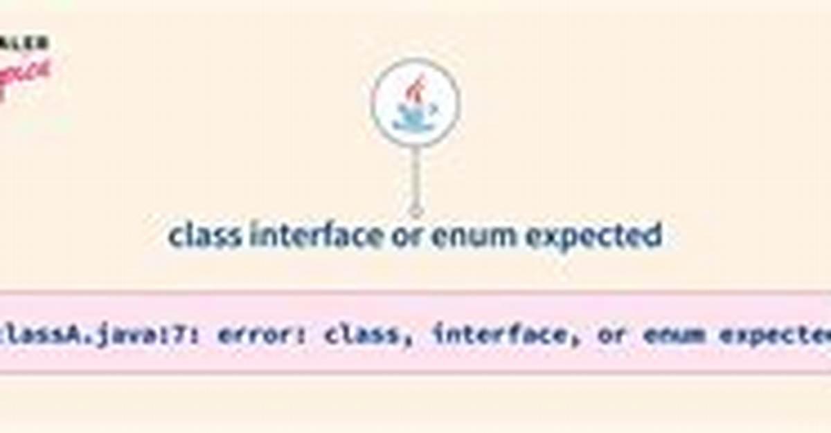 Compiler Error: "Class, Interface, or Enum Expected"