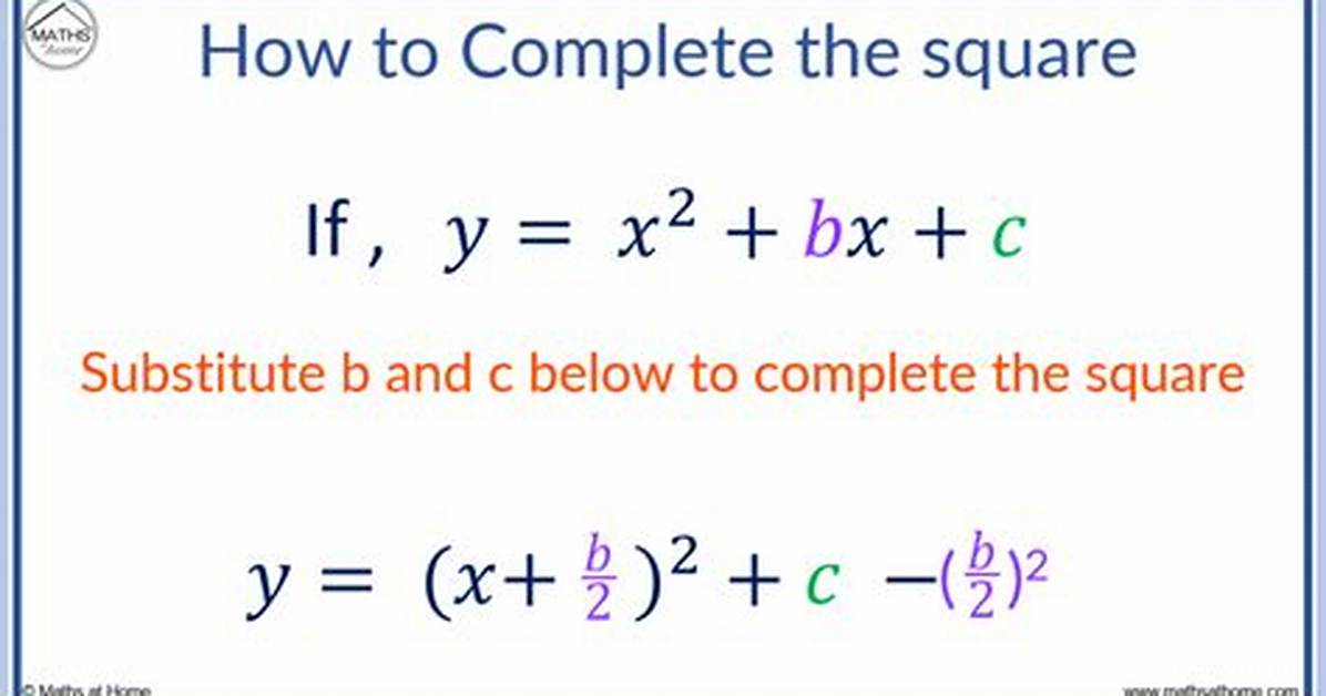 Completing the Square with Multiple Variables