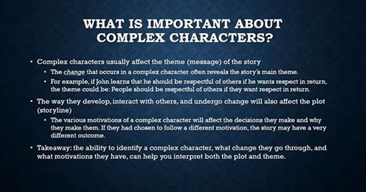 Complex Character Definition