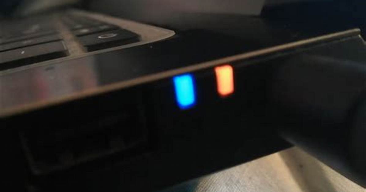 Computer Accessory with Blinking Lights