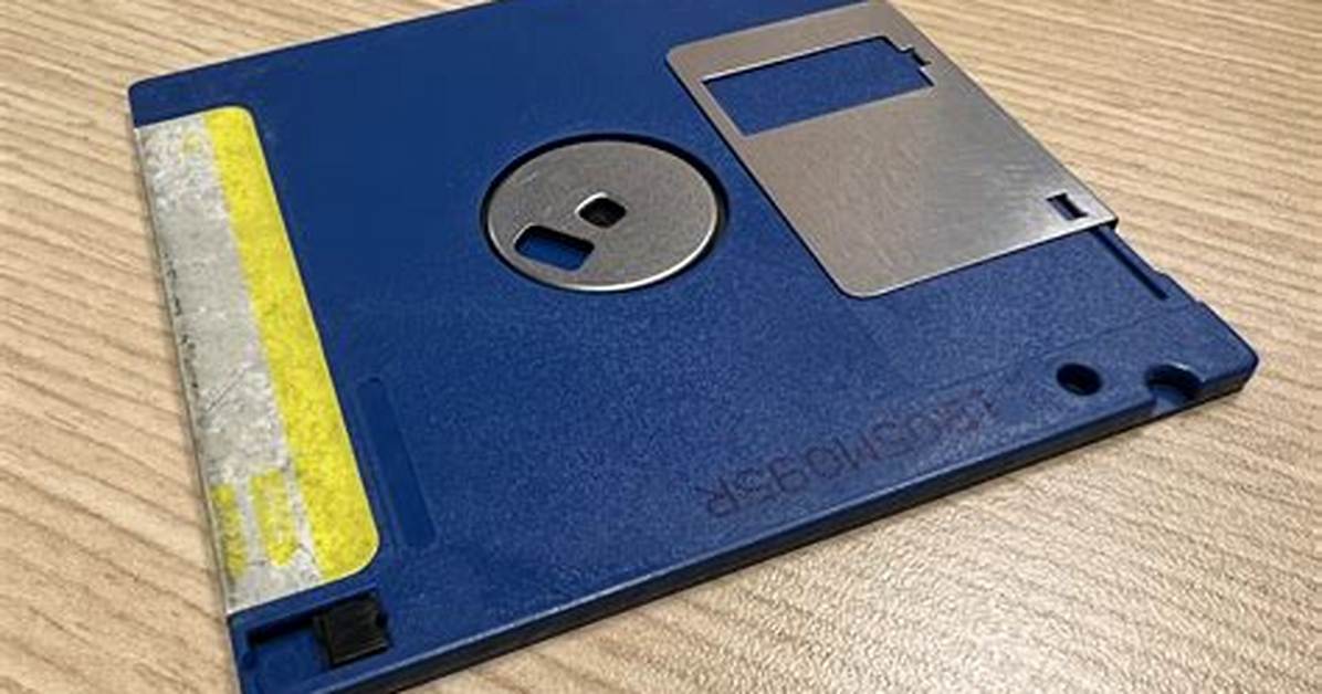 Computer Command Represented by a Floppy-Disk Icon