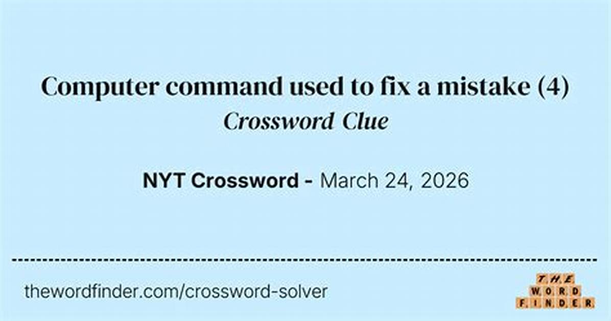 Computer Command to Reverse a Mistake