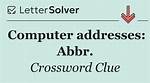 Computer Image That Moves: Abbr.