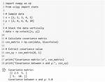 Computing Covariance Matrix Without Using Numpy