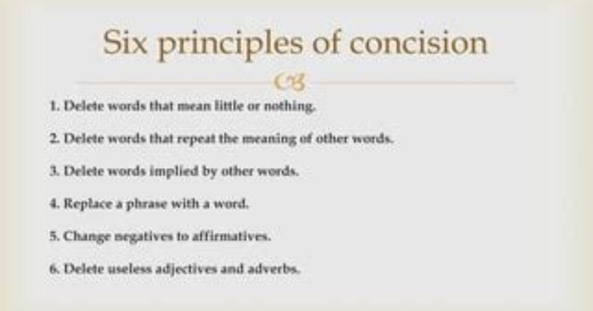 Concision Meaning