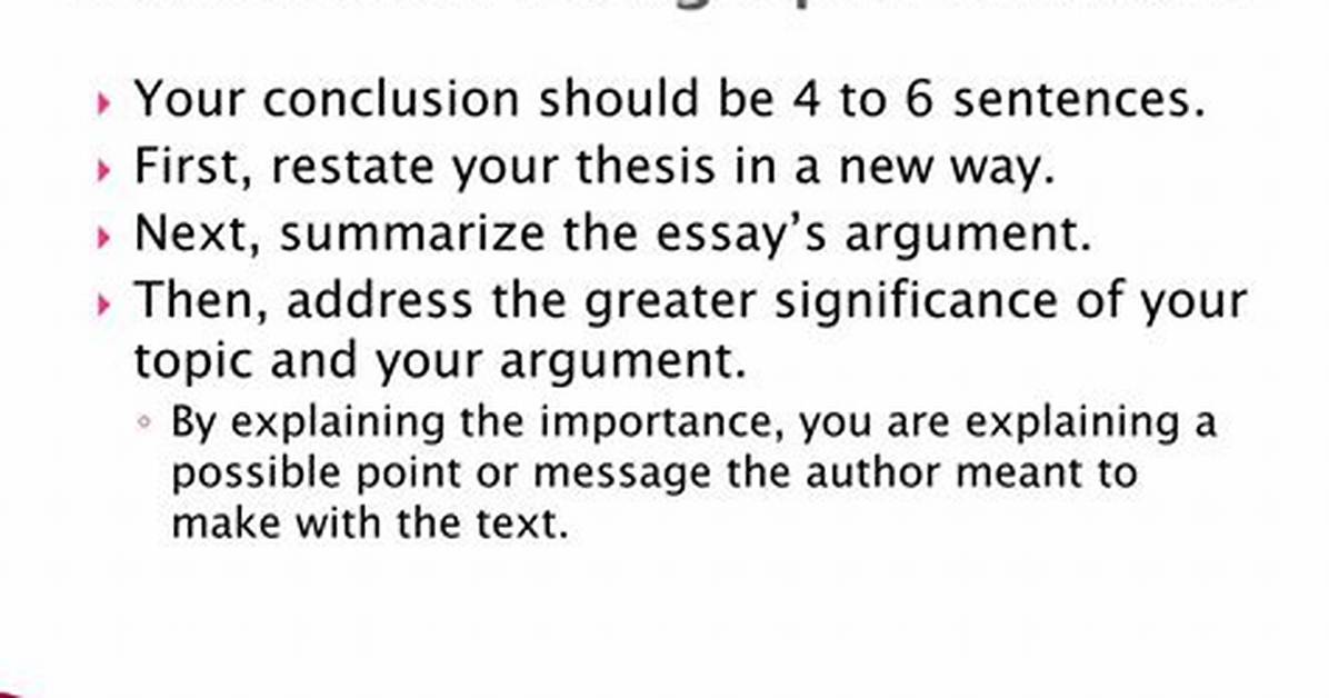 Concluding Paragraph