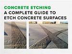 Concrete Etching