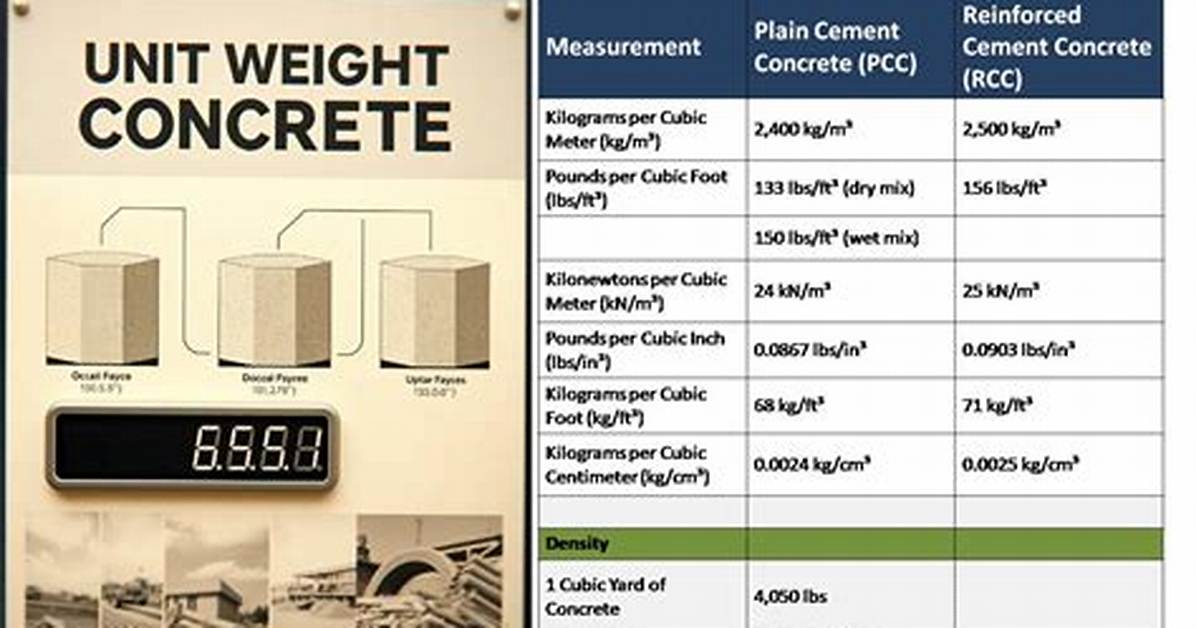 Concrete Weight