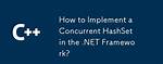 Concurrent Hashset In. Net Framework?