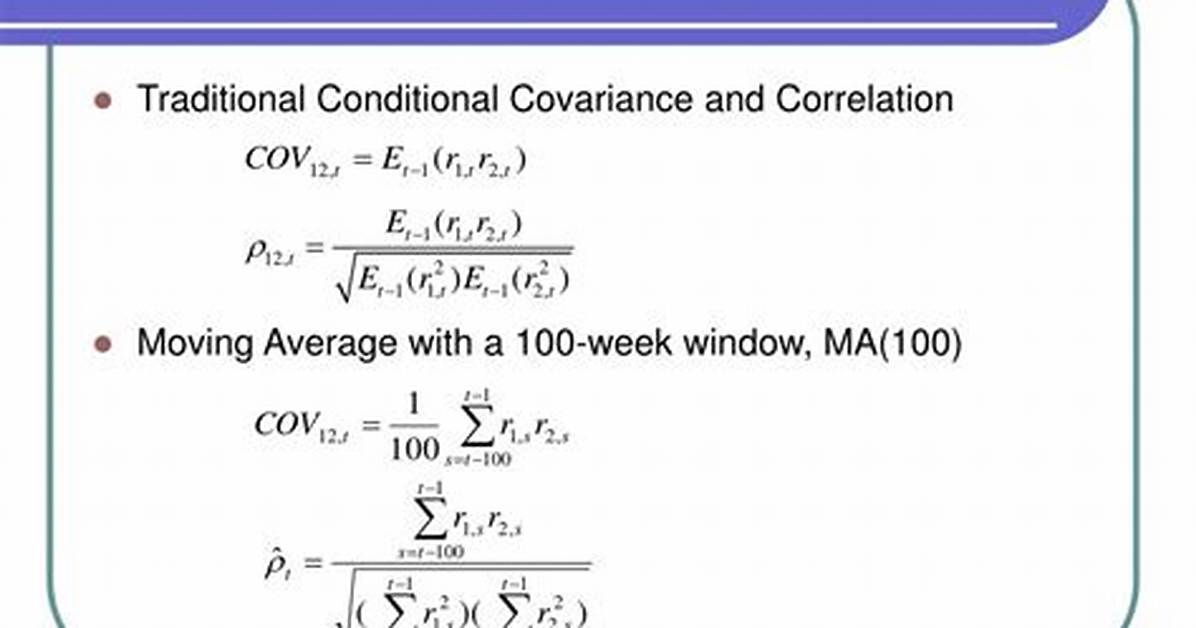 Conditional Covariance.