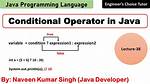 Conditional Operator Java