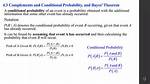 Conditional Probability with Complements