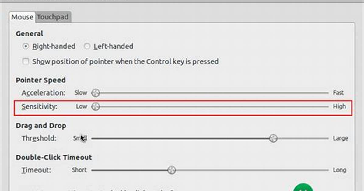 Configure Mouse Speed (Not Pointer Acceleration!)