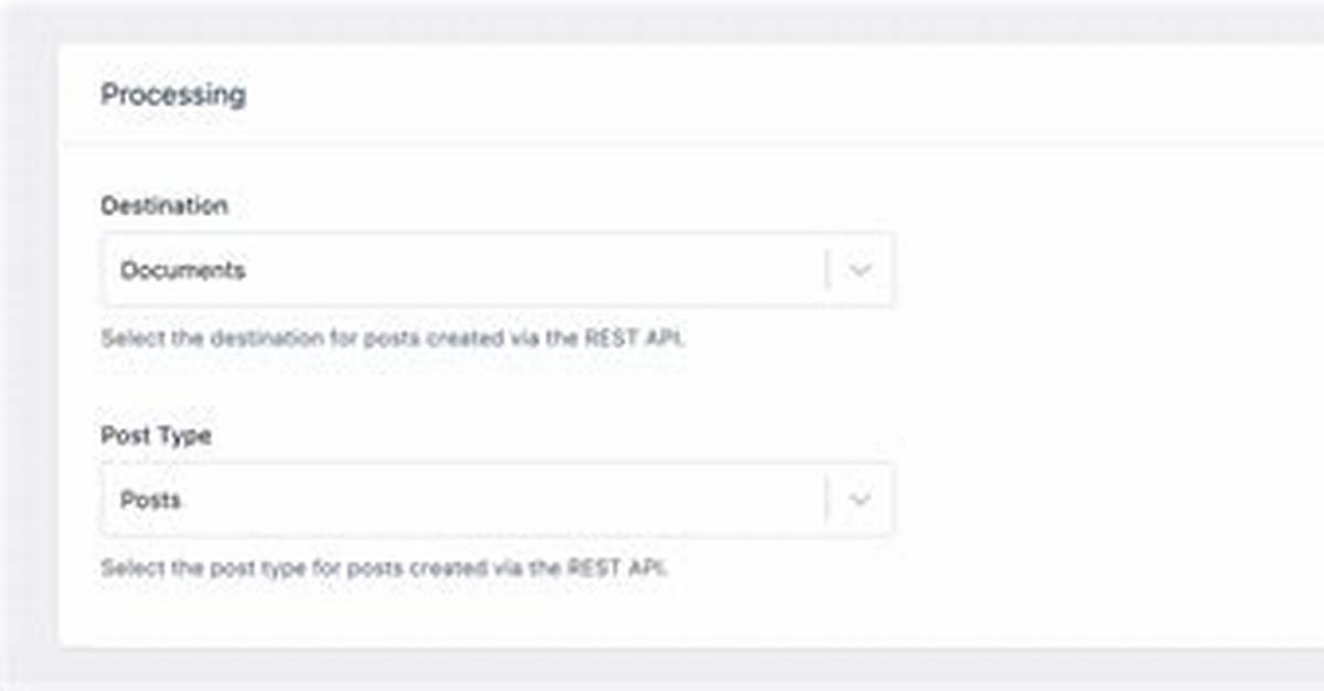 Configuring Common Rest Api Options - Documentation for Installation System