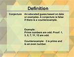 Conjecture Definition Math