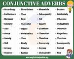 Conjunctive Adverbs List