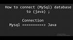 Connect Java to a Mysql Database