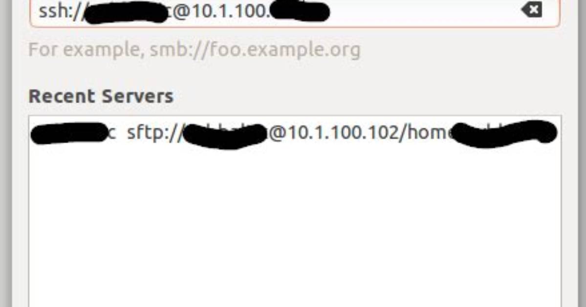 Connect to Ssh Server Using Nautilus