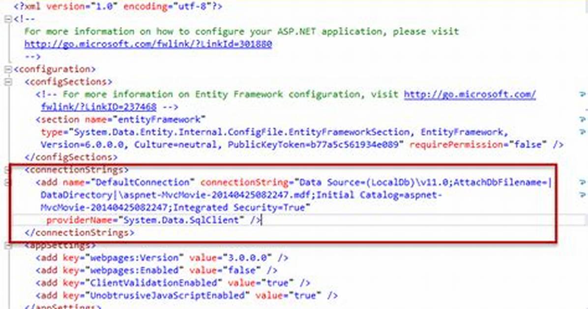 Connection String Using Windows Authentication