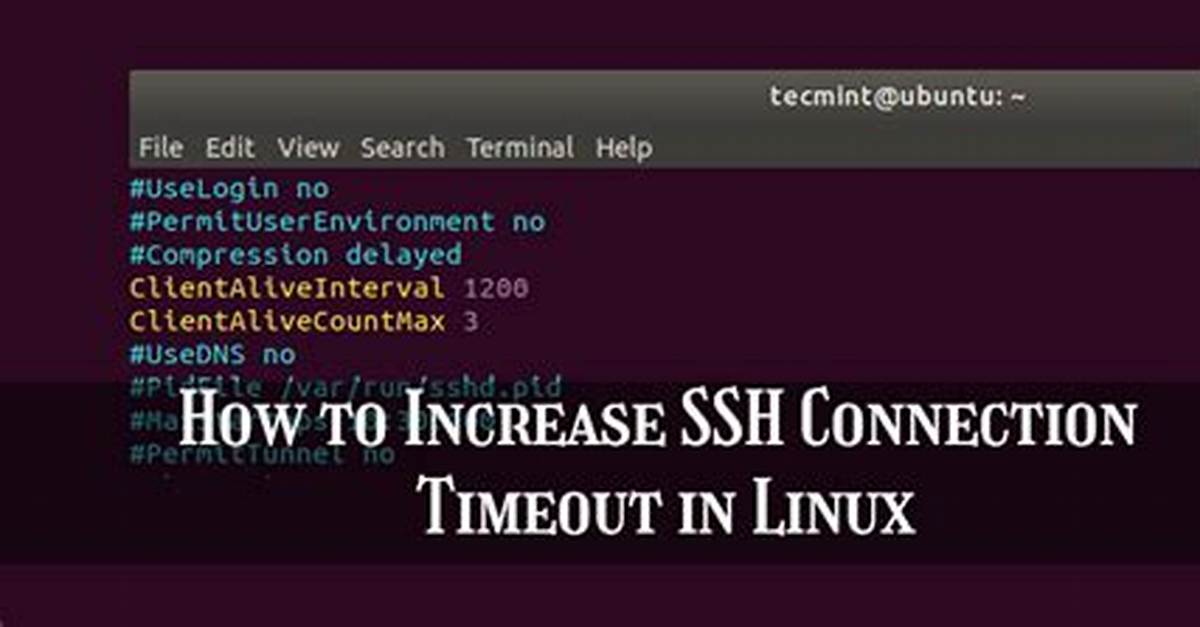Connection Timeout for Ssh Server