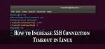 Connection Timeout for Ssh Server