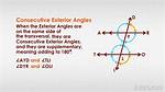 Consecutive Exterior Angles
