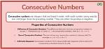 Consecutive Numbers Meaning