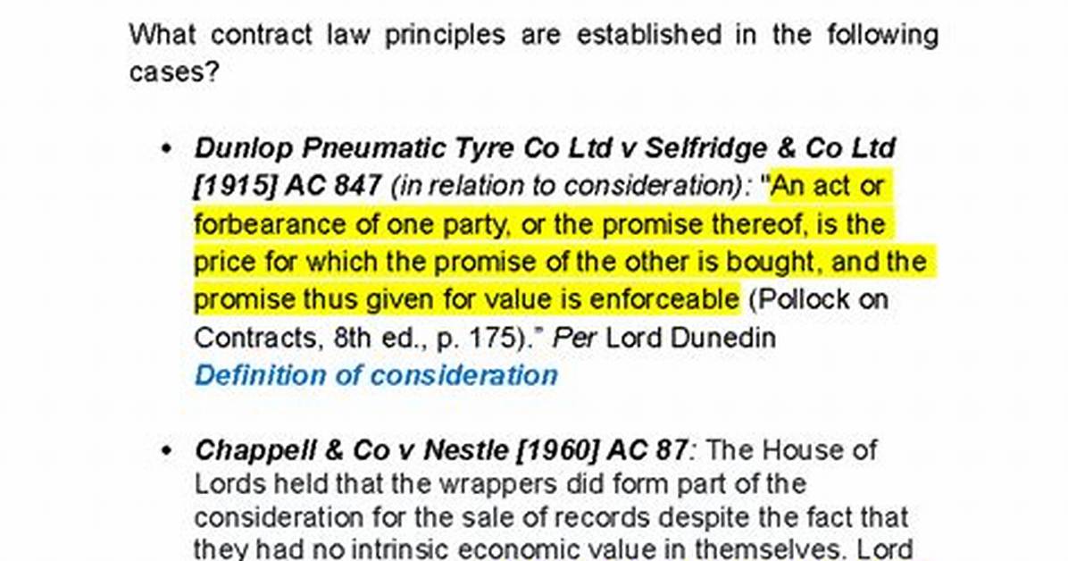 Consideration Clause